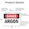 Signmission Argon Danger Sign, Aluminum, 14in W x 10in L, 2PK OS-2PACK-DS-A-1014-L-1032 - alternate 4
